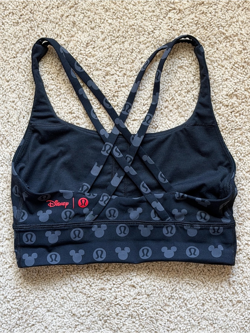 Disney + Lululemon Energy Longline Sports Bra Size 4 - Picture 2 of 2